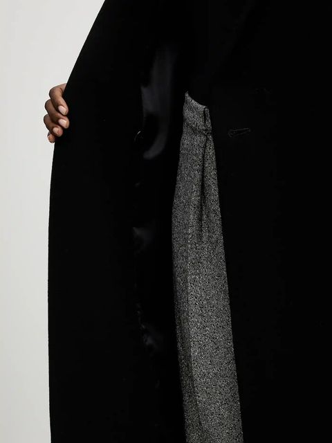 Marella płaszcz z wełną kolor czarny 2523016082200