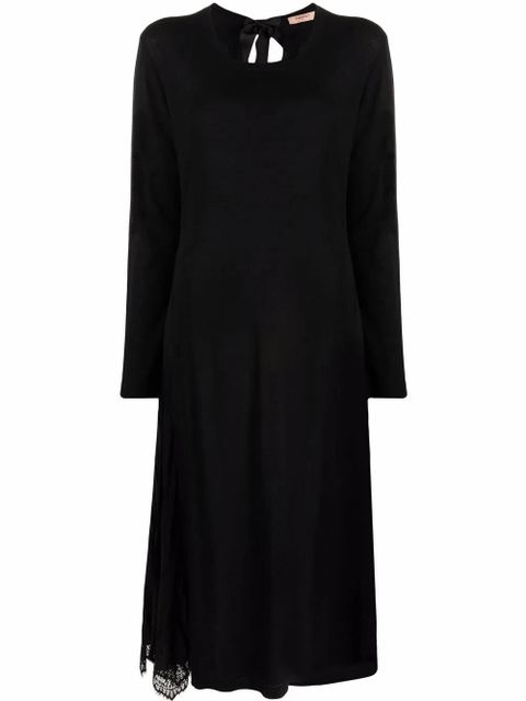 TWINSET lace-panel dress - Black - zdjęcie produktu nr 1