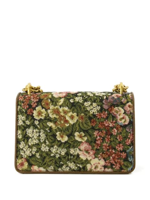Valentino Garavani Vain floral appliqué shoulder bag - Green - zdjęcie produktu nr 2