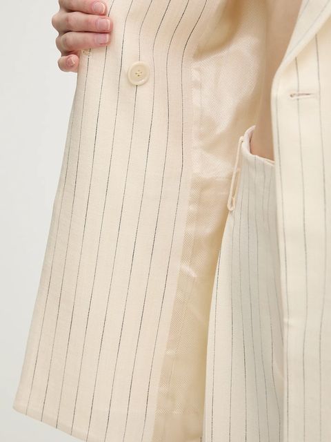 Simona Corsellini kamizelka kolor beżowy dwurzędowa P25CPGL003