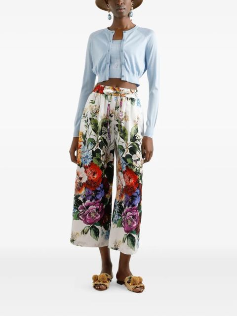 Dolce & Gabbana silk-blend cardigan - Blue