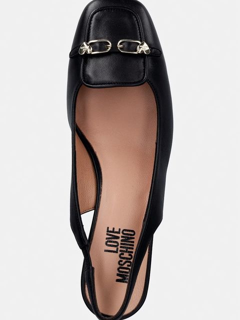 Love Moschino czółenka skórzane