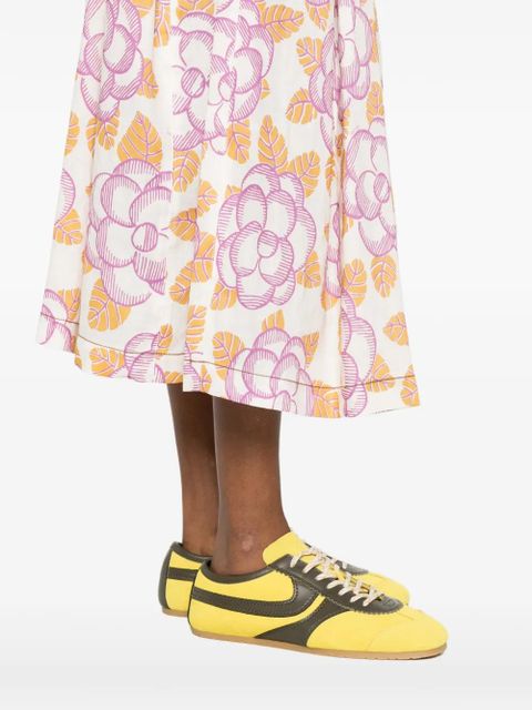 Marni floral-print mid skirt - Neutrals