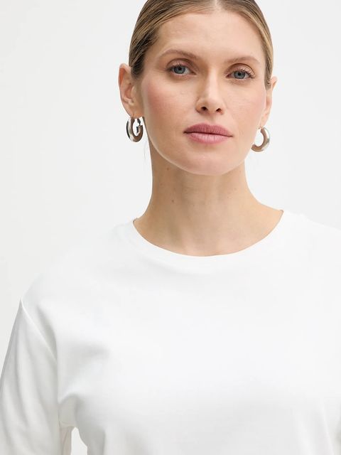 Weekend Max Mara t-shirt bawełniany MULTID damski kolor biały 2615941031600