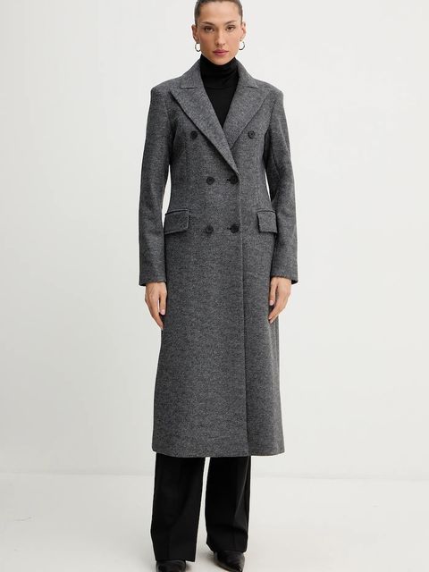 Silvian Heach płaszcz ALBACETE kolor szary GPA25010CP - zdjęcie produktu nr 1