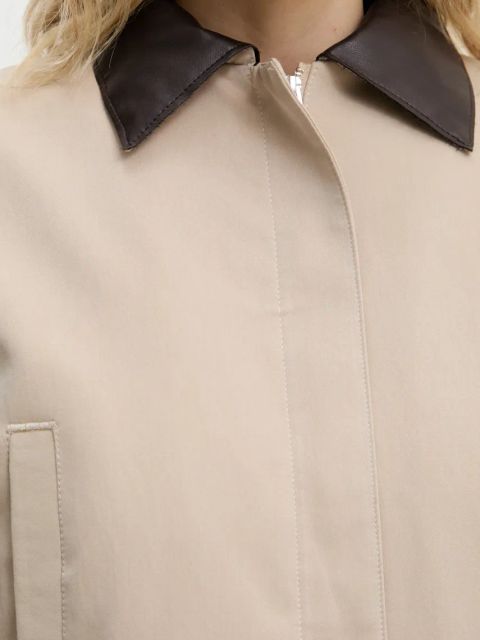 Answear.LAB kurtka kolor beżowy przejściowa