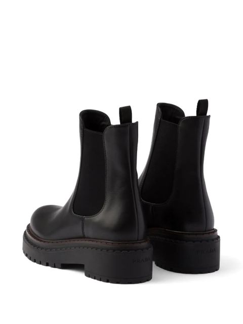 Prada leather Chelsea boots - Black - zdjęcie produktu nr 2