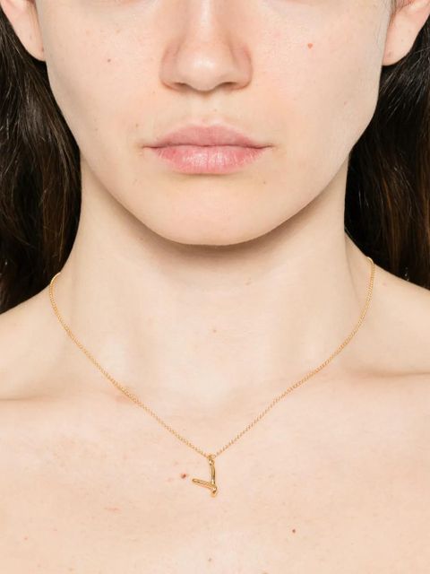 Missoma Curly Molten mini inicial-V necklace - Gold - zdjęcie produktu nr 2