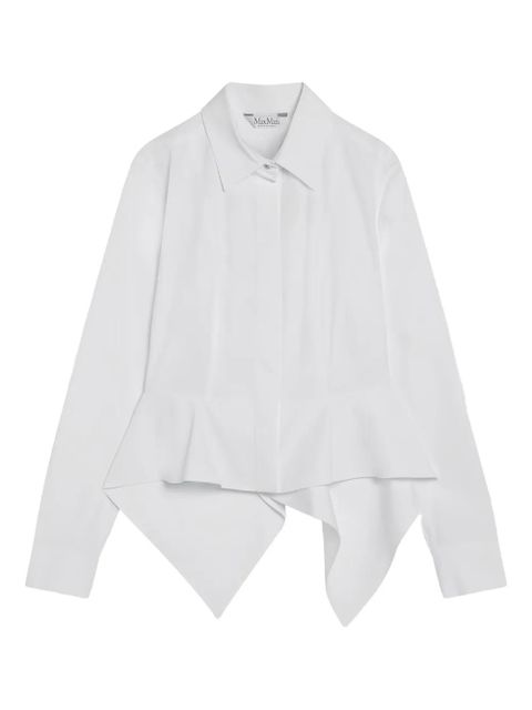Max Mara logo-button long-sleeve shirt - White - zdjęcie produktu nr 1