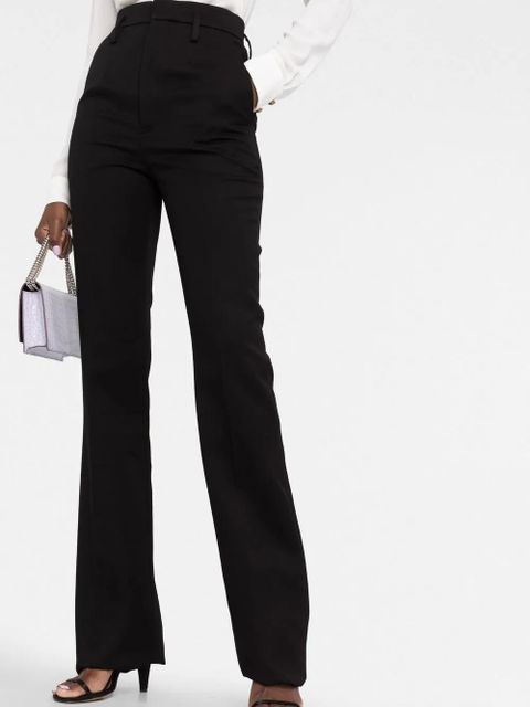 Saint Laurent straight-leg cut trousers - Black
