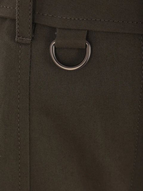 Burberry high-waisted belted trousers - Green