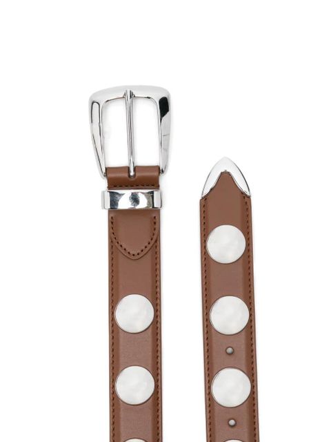 KHAITE Benny studded belt - Brown - zdjęcie produktu nr 2