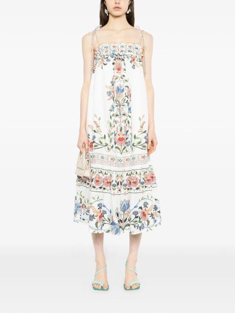 FARM Rio stitched garden long dress - White - zdjęcie produktu nr 2