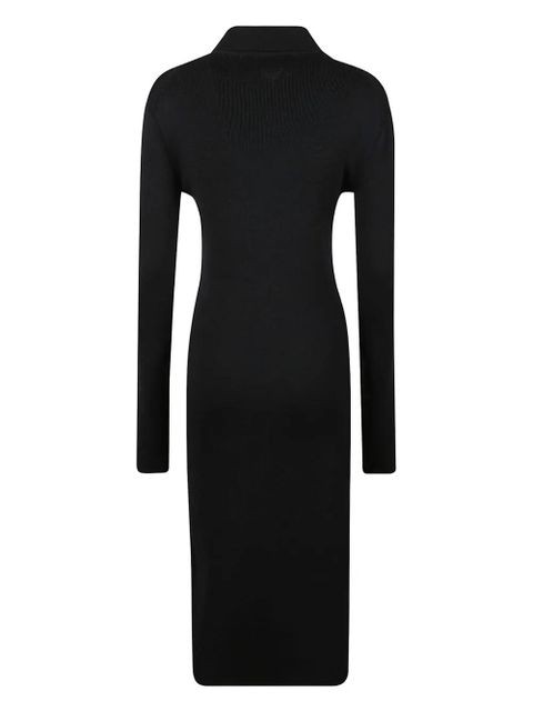 Jil Sander buttoned collared dresse - Black - zdjęcie produktu nr 2