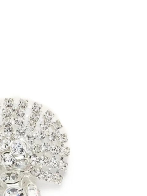 Magda Butrym fan-shaped crystal-embellished earrings - Silver