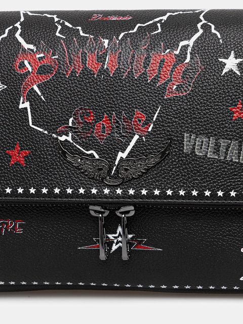 ZADIG&VOLTAIRE torebka skórzana kolor czarny LWBA04149