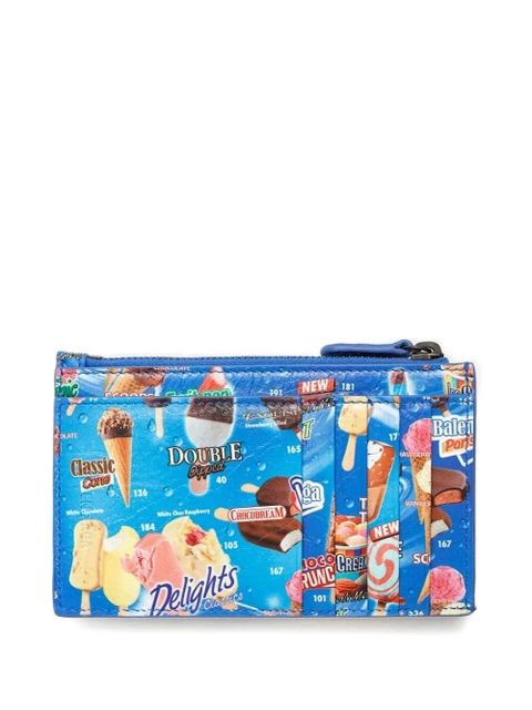 Balenciaga Eyewear Le City zipped graphic cardholder - Blue - zdjęcie produktu nr 2