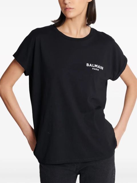 Balmain logo-print cotton T-shirt - Black - zdjęcie produktu nr 2