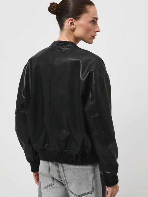 Medicine kurtka bomber damska kolor czarny przejściowa