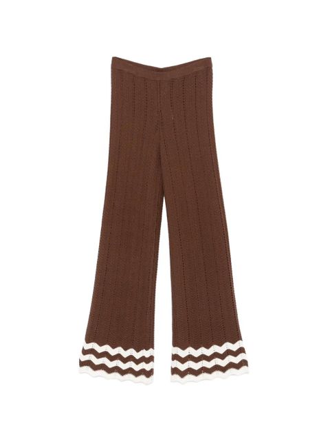 TWINSET knitted trousers - Brown - zdjęcie produktu nr 1