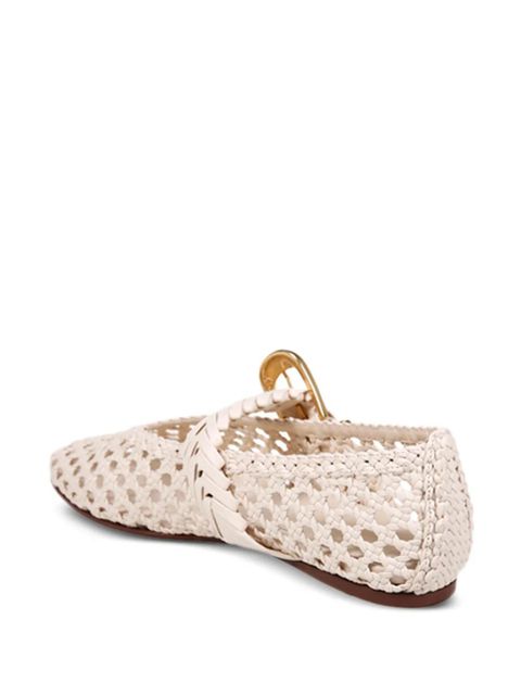 ZIMMERMANN Alchemy braided buckle ballet flats - Neutrals