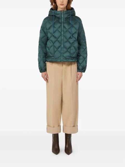 Weekend Max Mara quilted hooded jacket - Green - zdjęcie produktu nr 2