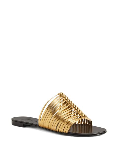 Giuseppe Zanotti Jane flat sandals - Gold - zdjęcie produktu nr 2