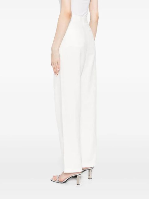 Self-Portrait high-waisted tailored trousers - White