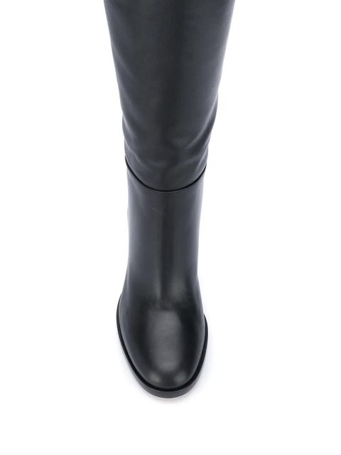 Gianvito Rossi Santiago 85mm knee-high boots - Black