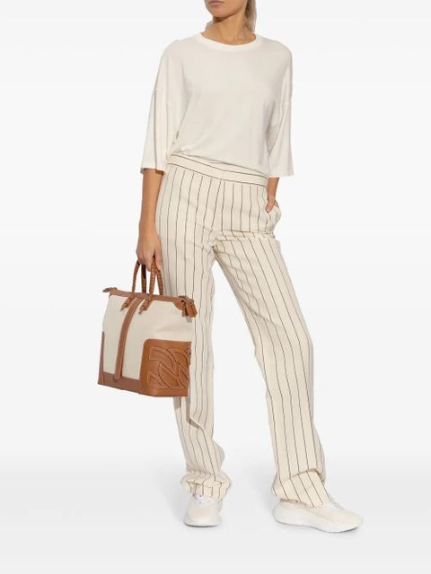 Casadei Mia woven-design leather sneakers - White