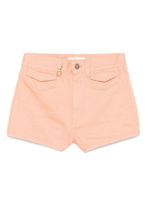 Chloé logo-plaque shorts - Orange - zdjęcie produktu nr 1