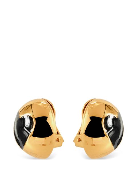 Moschino heart-detail clip earrings - Gold