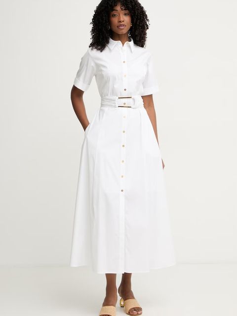 Marciano by Guess sukienka rozkloszowana z bawełną ULLA - zdjęcie produktu nr 1