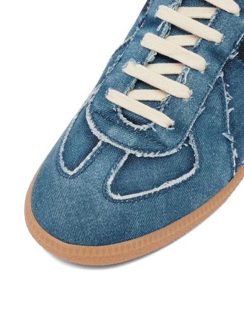 Maison Margiela Ripped Replica lace-up sneakers - Blue