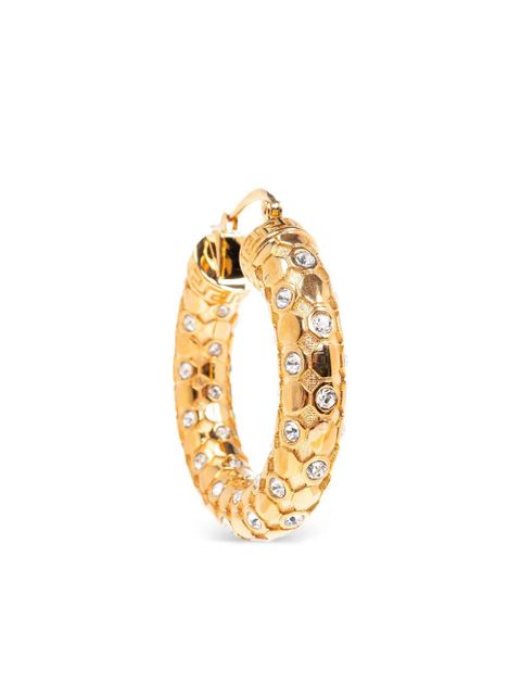 Versace Greca-engraved hoops - Gold