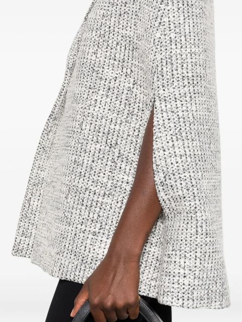 Coperni tweed tailored cape - Black