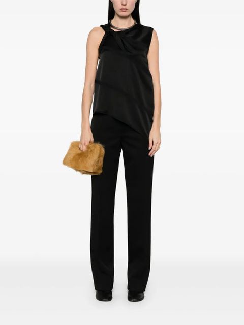 Jil Sander grain-de-poudre trousers - Black