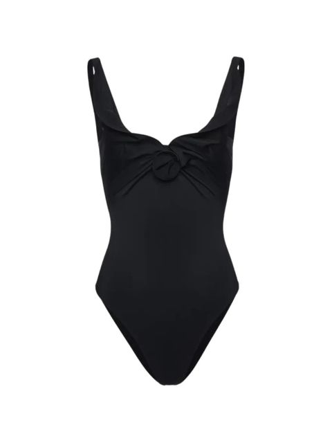 Magda Butrym flower-detail swimsuit - Black - zdjęcie produktu nr 1