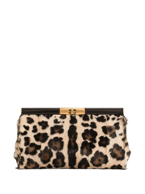 Dolce & Gabbana Marlene shoulder bag in leo kid leather - Neutrals - zdjęcie produktu nr 1