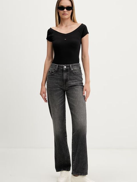 Tommy Jeans T-shirt damski z bawełną - zdjęcie produktu nr 1