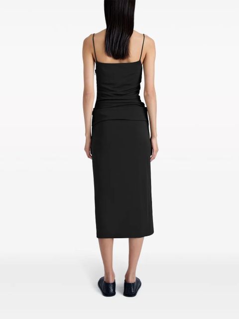 Proenza Schouler Blaire ruched midi dress - Black
