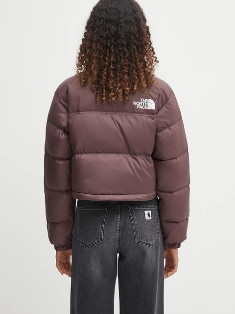 The North Face kurtka puchowa Nuptse kolor brązowy zimowa NF0A5GGEBQ71