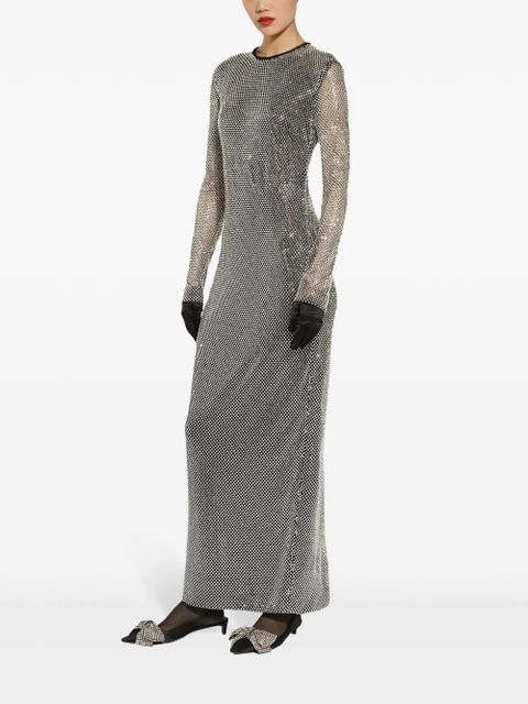 Dolce & Gabbana crystal-embellished dress - Silver - zdjęcie produktu nr 2