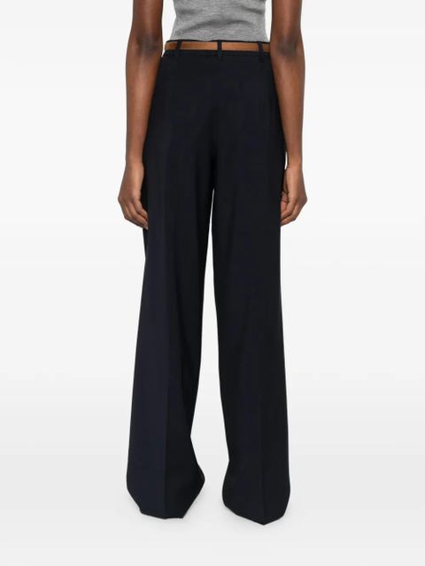 Max Mara Bacio belted pleated trousers - Blue