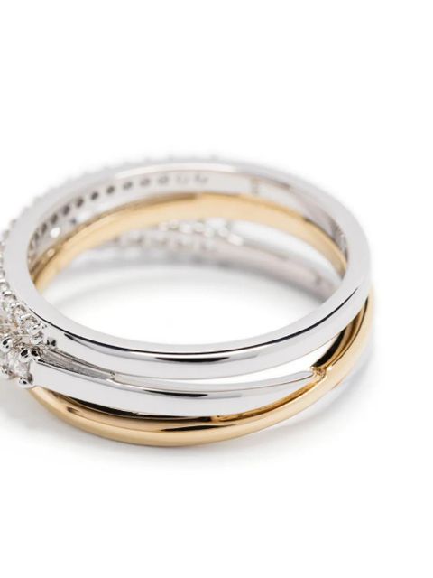 Swarovski Hyperbola ring - Silver