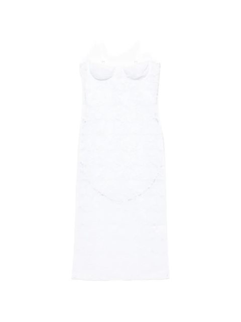 Oséree lace-overlay underwired dress - White - zdjęcie produktu nr 1