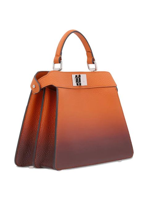 FENDI small Peekaboo ISeeU leather tote bag - Brown - zdjęcie produktu nr 2