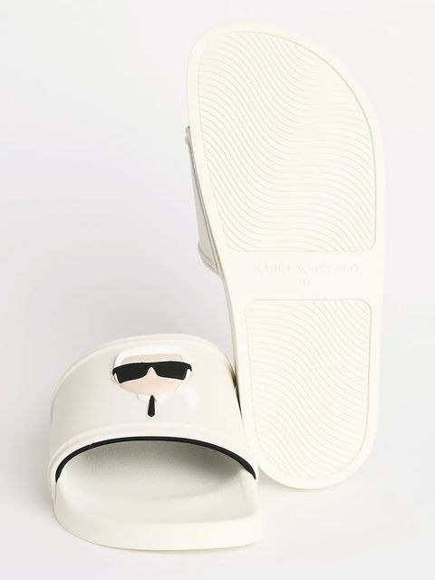 Karl Lagerfeld klapki KONDO 2.0 damskie kolor biały KL80905A