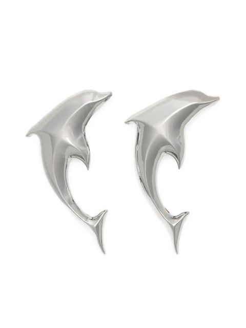 Blumarine dolphin ear cuffs - Silver