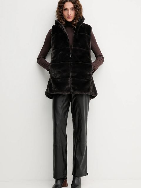 Save The Duck bezrękawnik NIVES kolor brązowy zimowy D82493W.FURY21